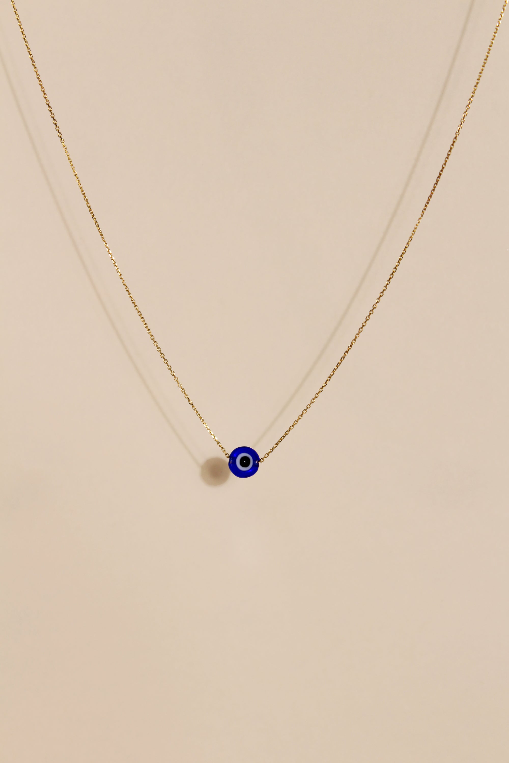 MYKONOS EVIL EYE BLUE NECKLACE