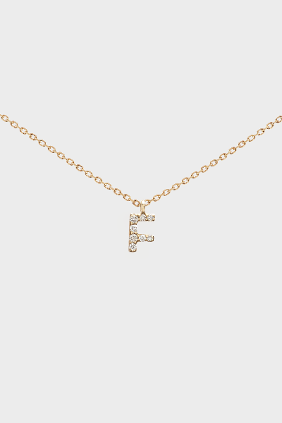 DIAMOND INITIAL NECKLACE