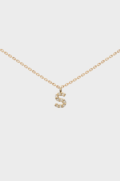 DIAMOND INITIAL NECKLACE