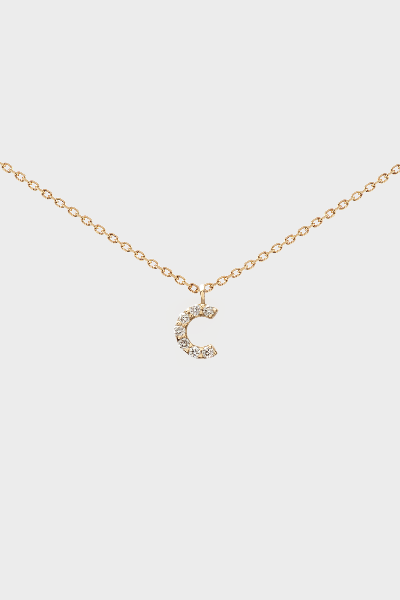 DIAMOND INITIAL NECKLACE