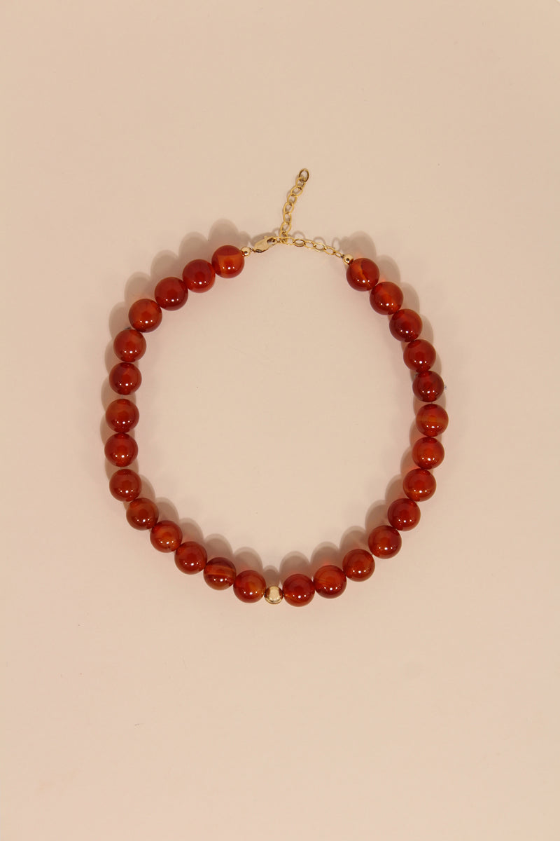 THE 1970 CARNELIAN BEAD NECKLACE