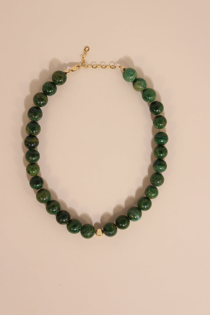 THE 1970 AFRICAN JADE BEAD NECKLACE