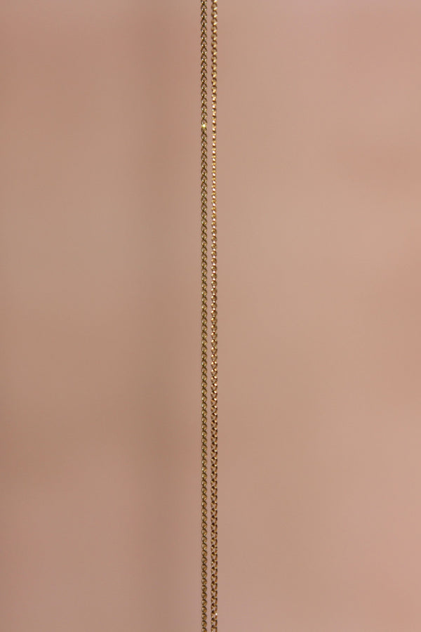 DAINTY SHIMMER GOLD CURB CHAIN