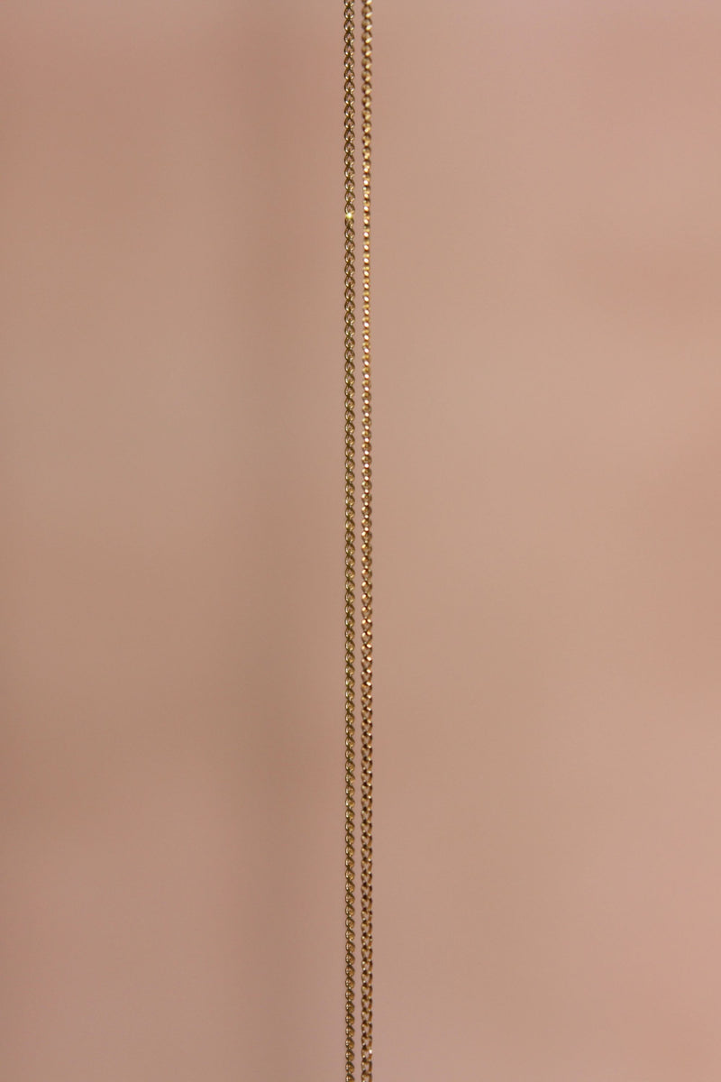 DAINTY SHIMMER GOLD CURB CHAIN