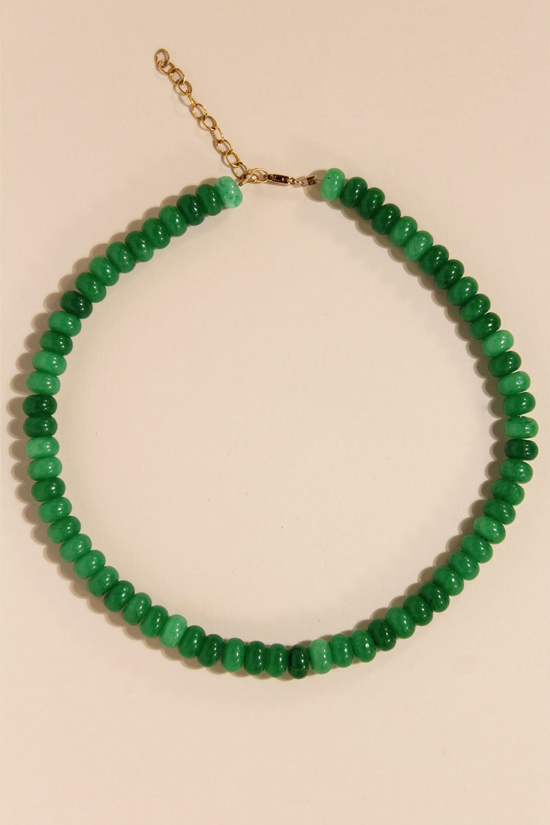 AMAZONIA 01 JADE BEAD NECKLACE