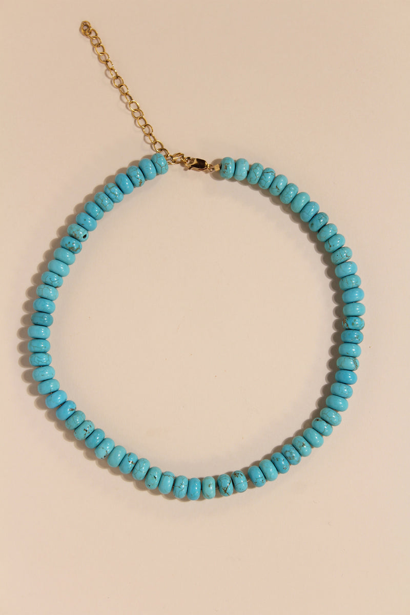 AMAZONIA 01 TURQUOISE BEAD NECKLACE
