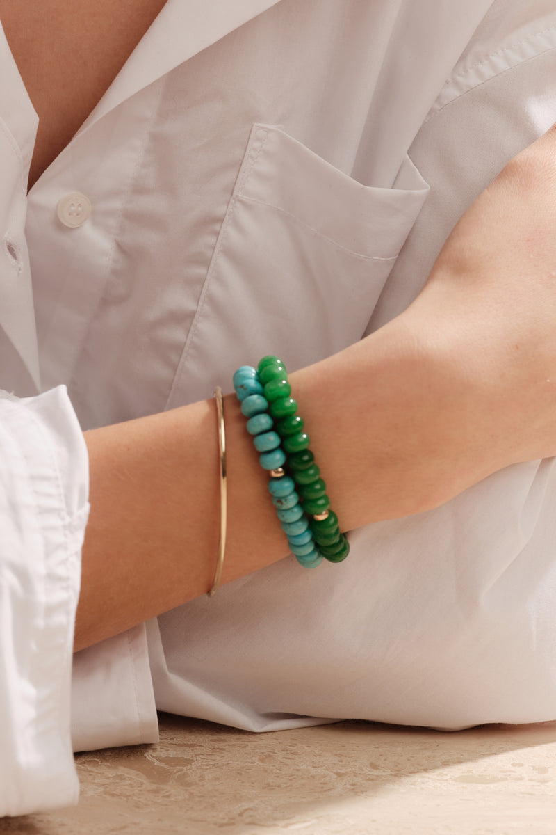 AMAZONIA 06 BEADED BRACELET -  GREEN