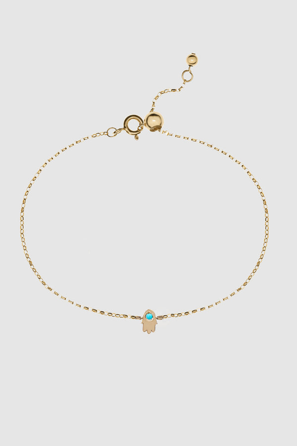 BIRTHSTONE HAMSA SLIDER BRACELET