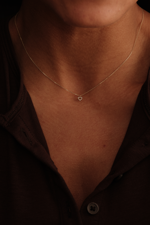 DIAMOND SWEET WISHES HEART NECKLACE