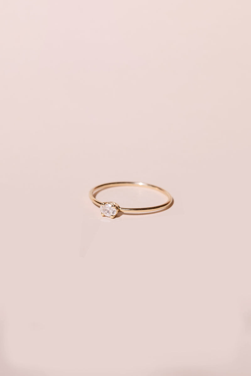 FACETS FOREVER OVAL DIAMOND RING