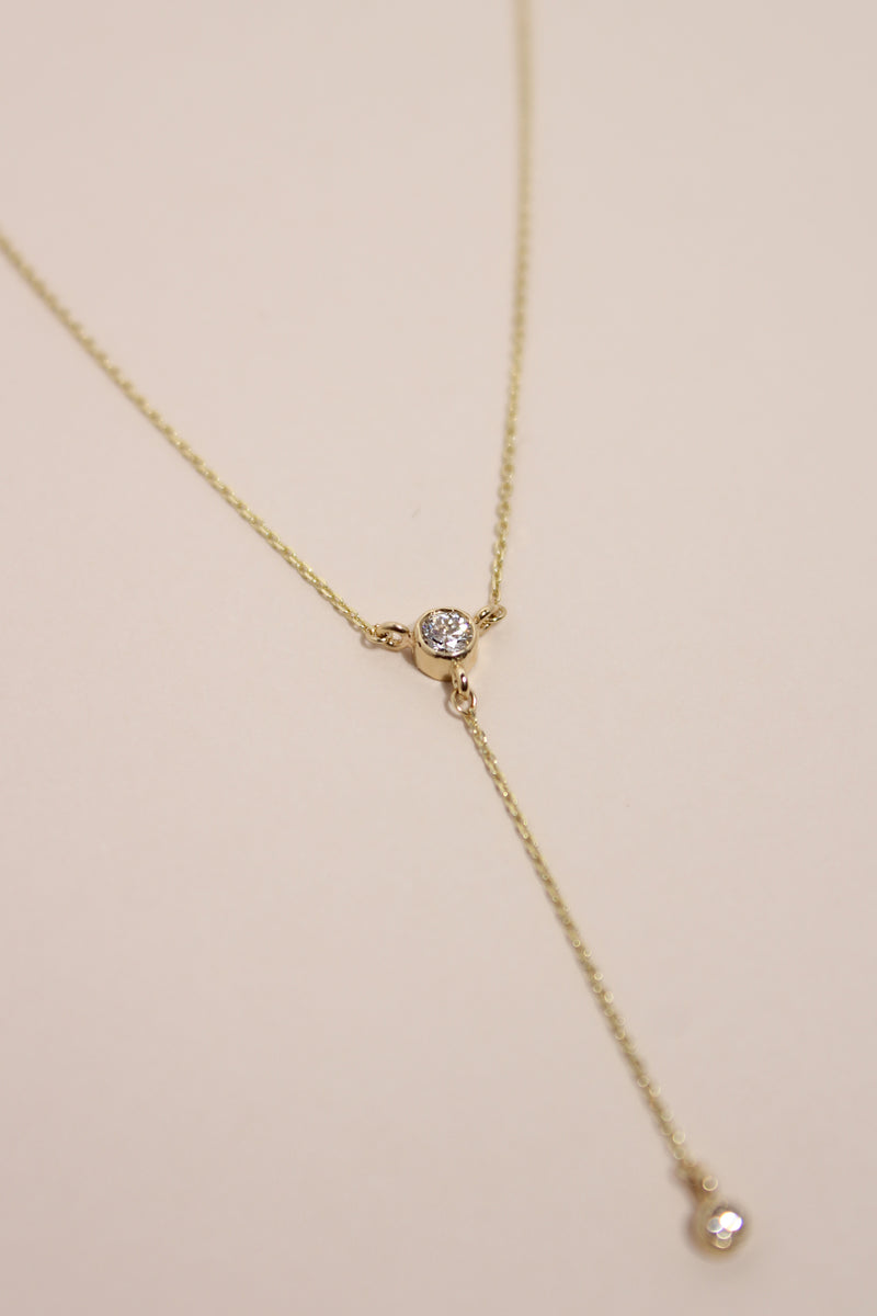 9CT FOREVER DIAMOND DROP NECKLACE