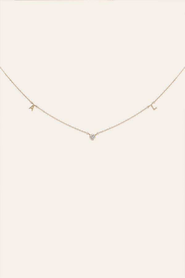 FOREVER CONNECT LETTER NECKLACE