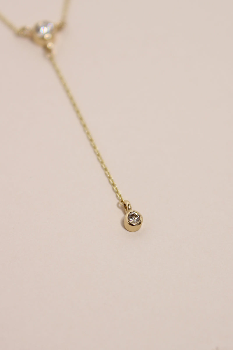 9CT FOREVER DIAMOND DROP NECKLACE