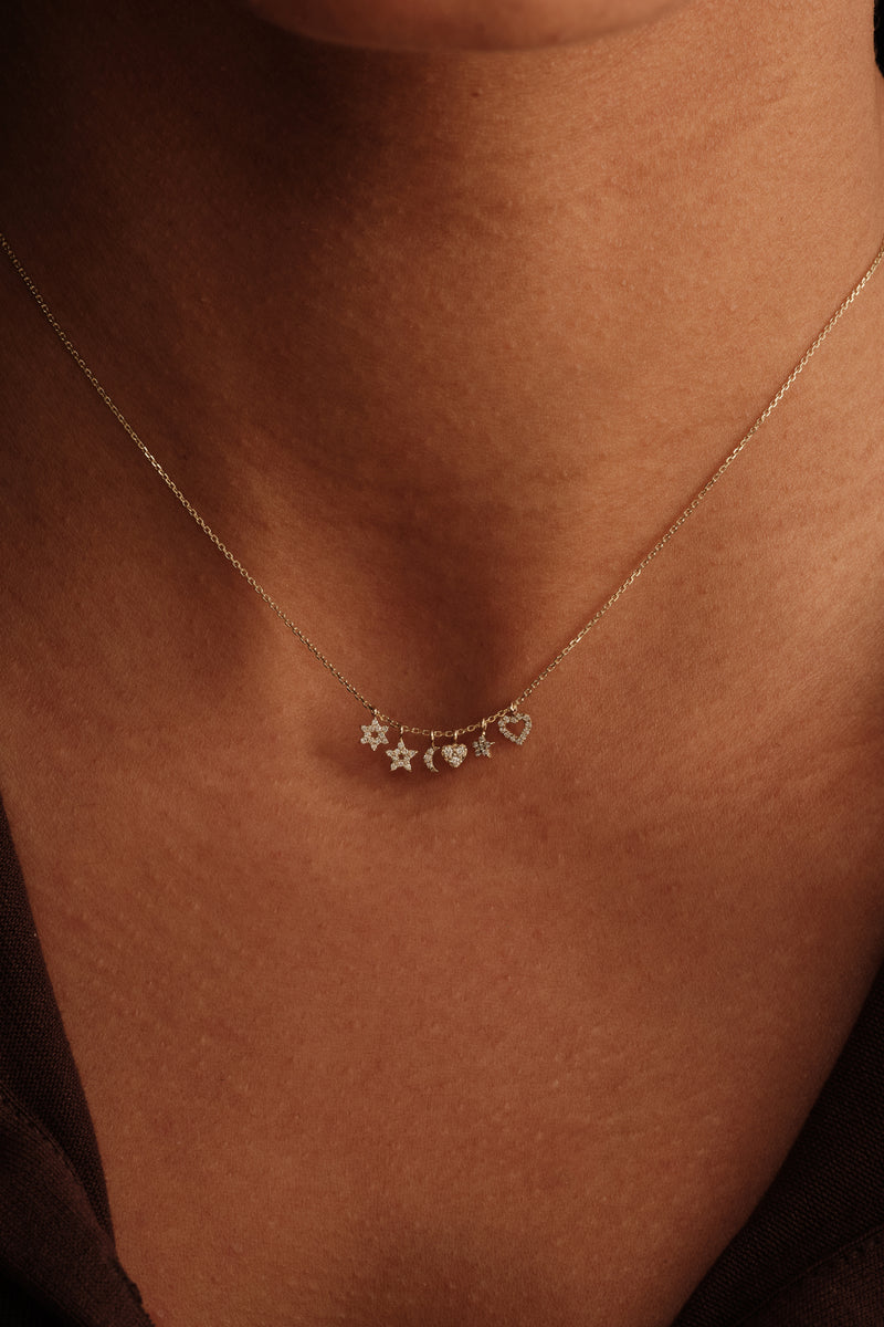 PETITE WISHES DIAMOND STAR NECKLACE