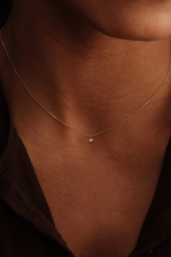 PETITE WISHES DIAMOND STAR NECKLACE