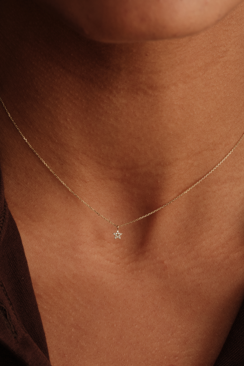 DIAMOND SWEET WISHES STAR NECKLACE