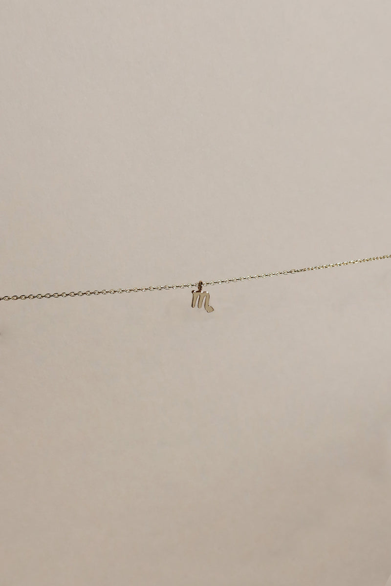 PETITE SCORPIO ZODIAC NECKLACE