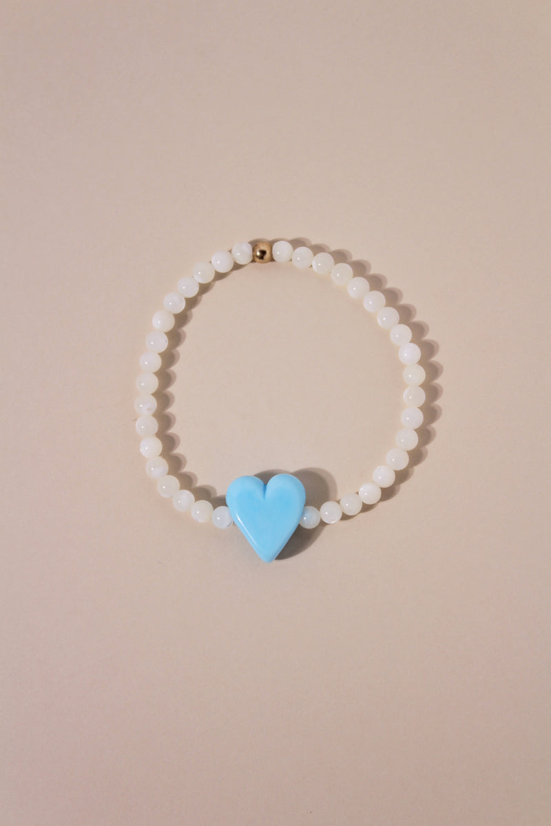 TUTTI FRUTTI  BEADED BRACELET - THAIS THE TURQUOISE HEART