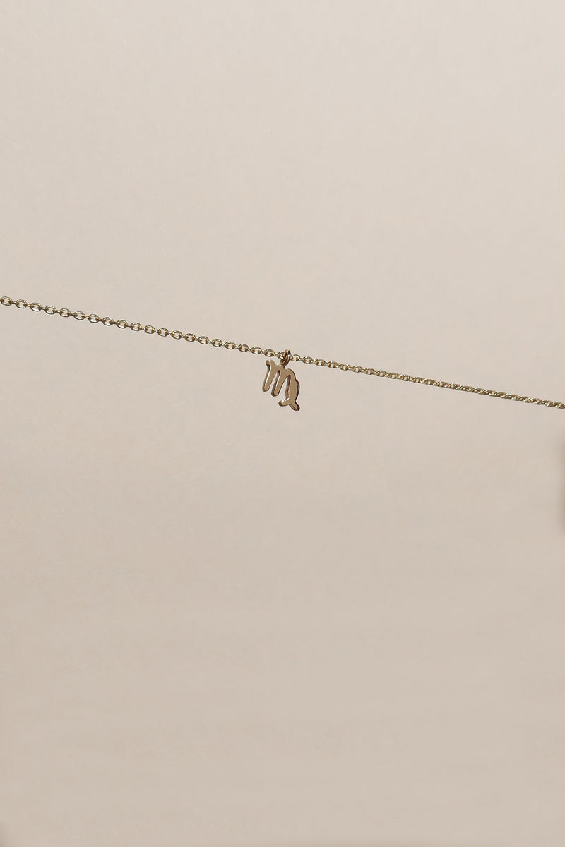 PETITE VIRGO ZODIAC NECKLACE