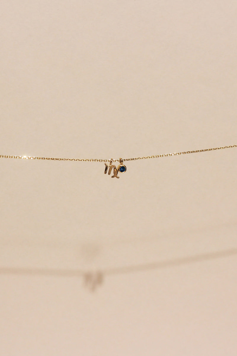 ZODIAC BIRTHSTONE CLUSTER NECKLACE