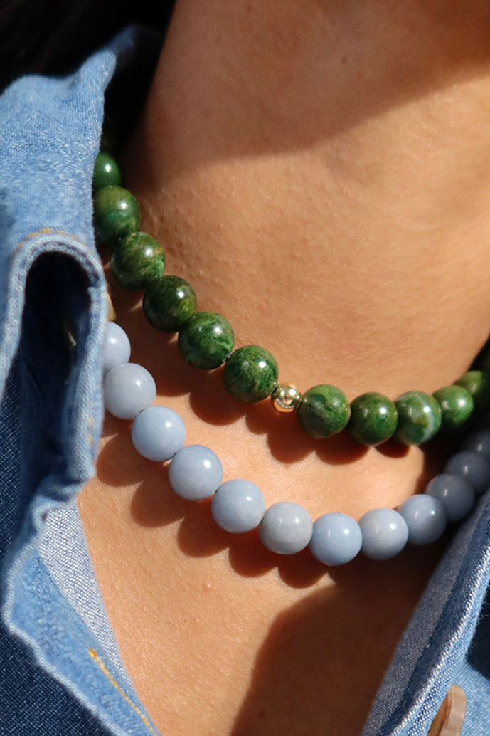 THE 1970 AFRICAN JADE BEAD NECKLACE