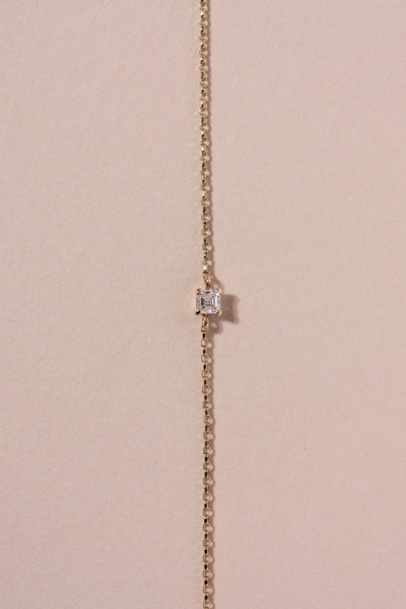 FACETS FOREVER ASSCHER DIAMOND BRACELET