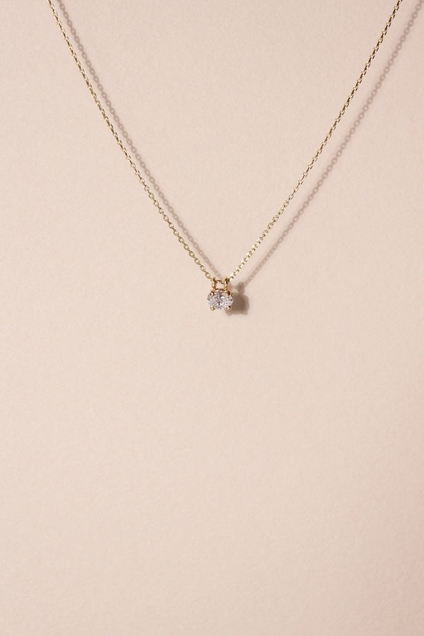 FACETS FOREVER OVAL DIAMOND NECKLACE