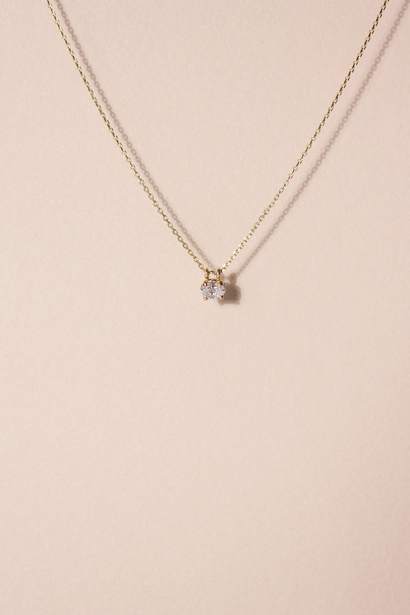 FACETS FOREVER OVAL DIAMOND NECKLACE
