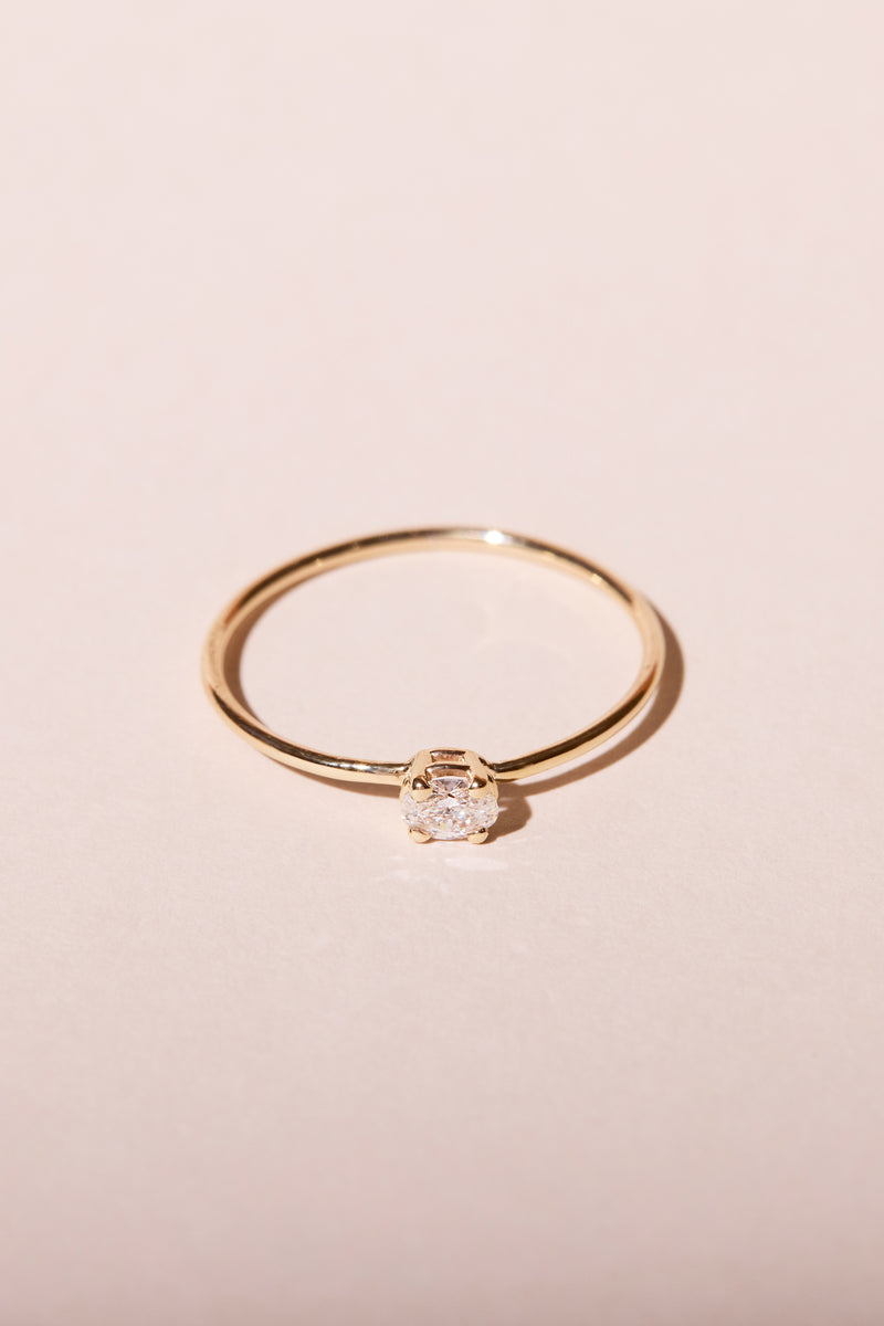 FACETS FOREVER OVAL DIAMOND RING