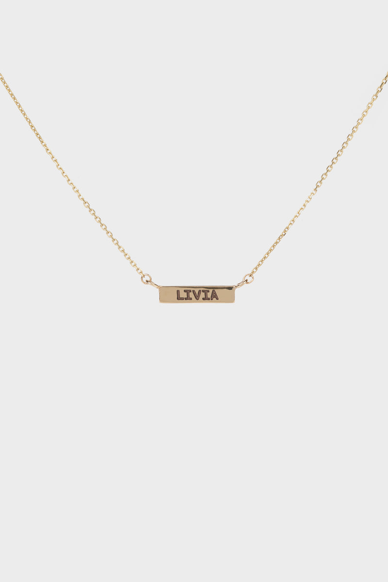 GOLD BAR NECKLACE