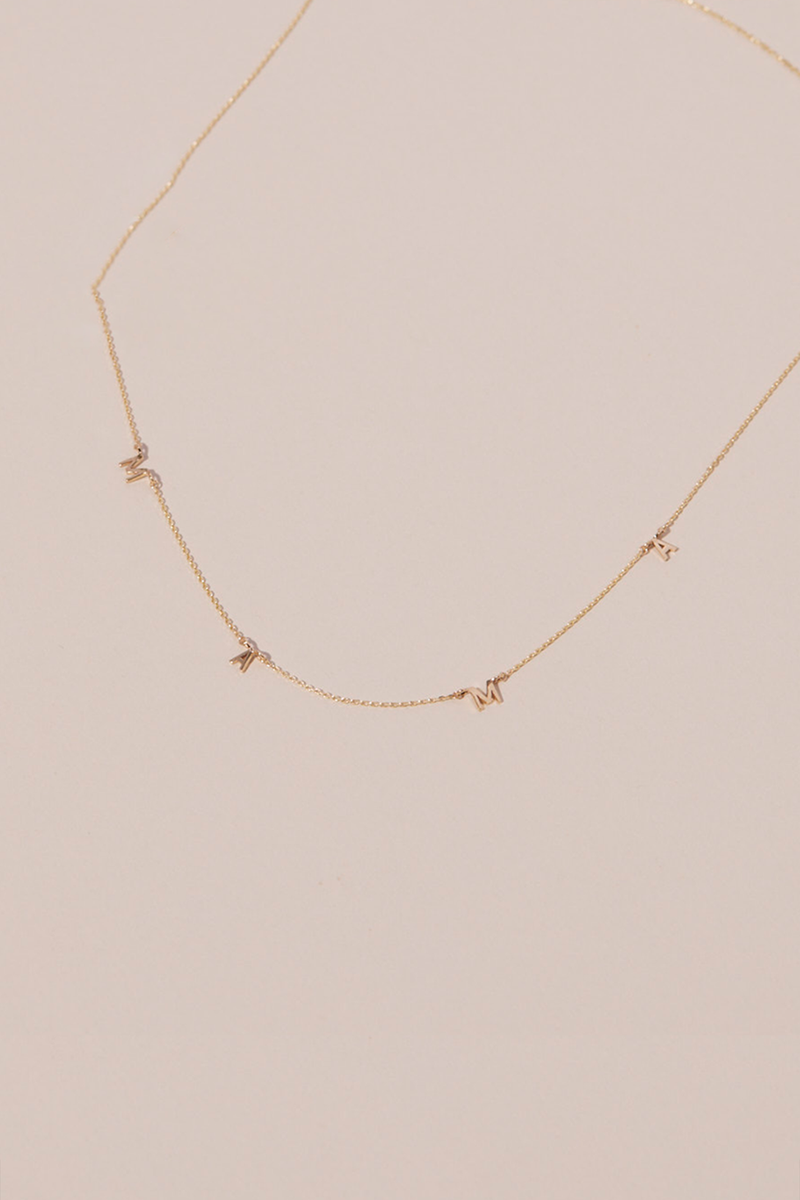 CONNECT LETTER MAMA NECKLACE