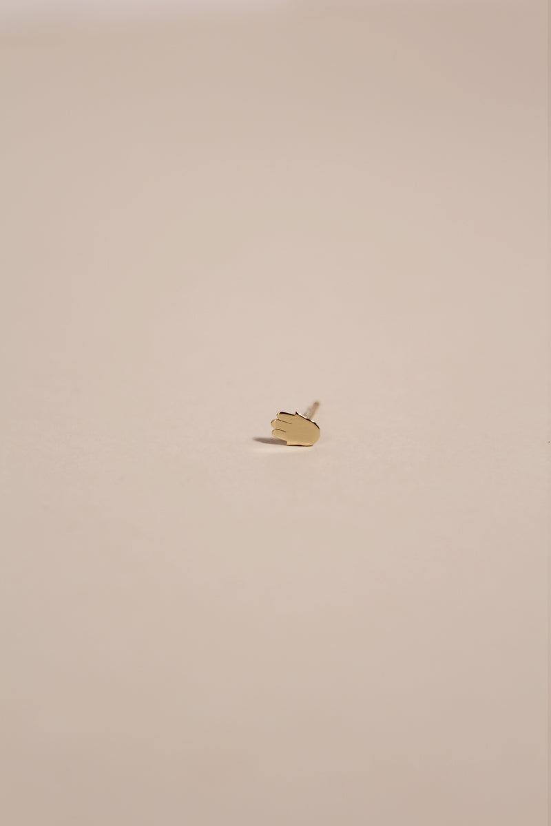 PETITE SKIN HAMSA STUD