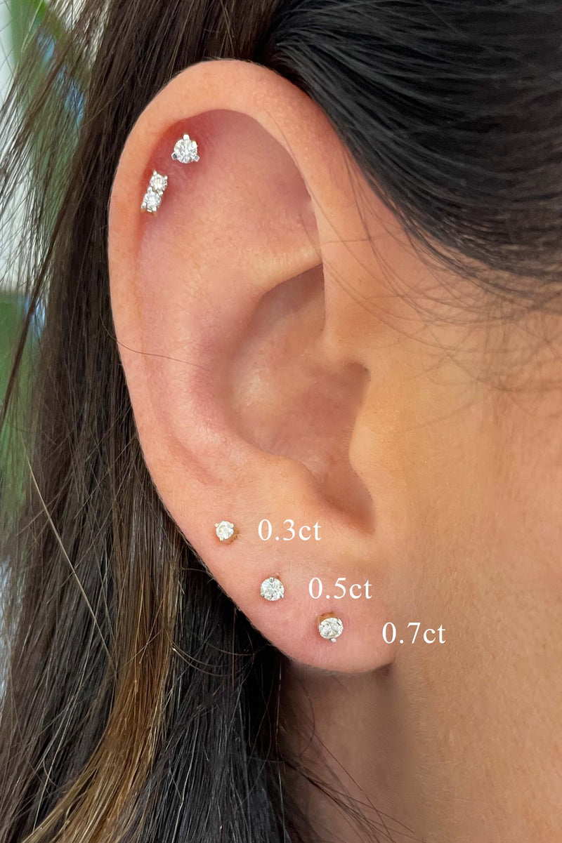 0.05 carat diamond earrings Clearance