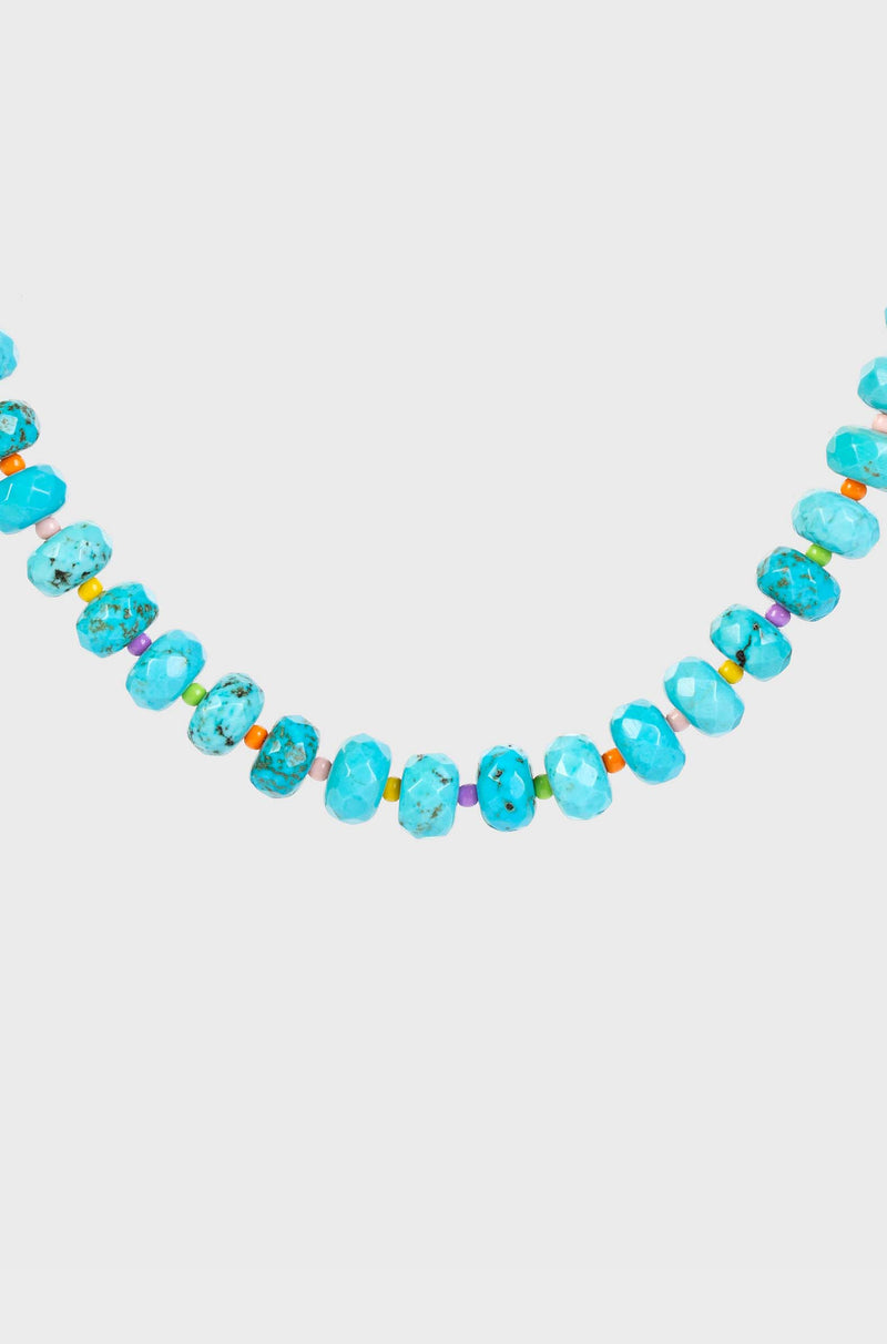 RAINBOW TURQUOISE NUGGET NECKLACE
