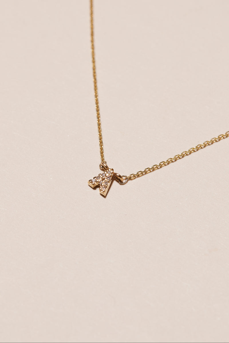 CONNECT DIAMOND INITIAL NECKLACE