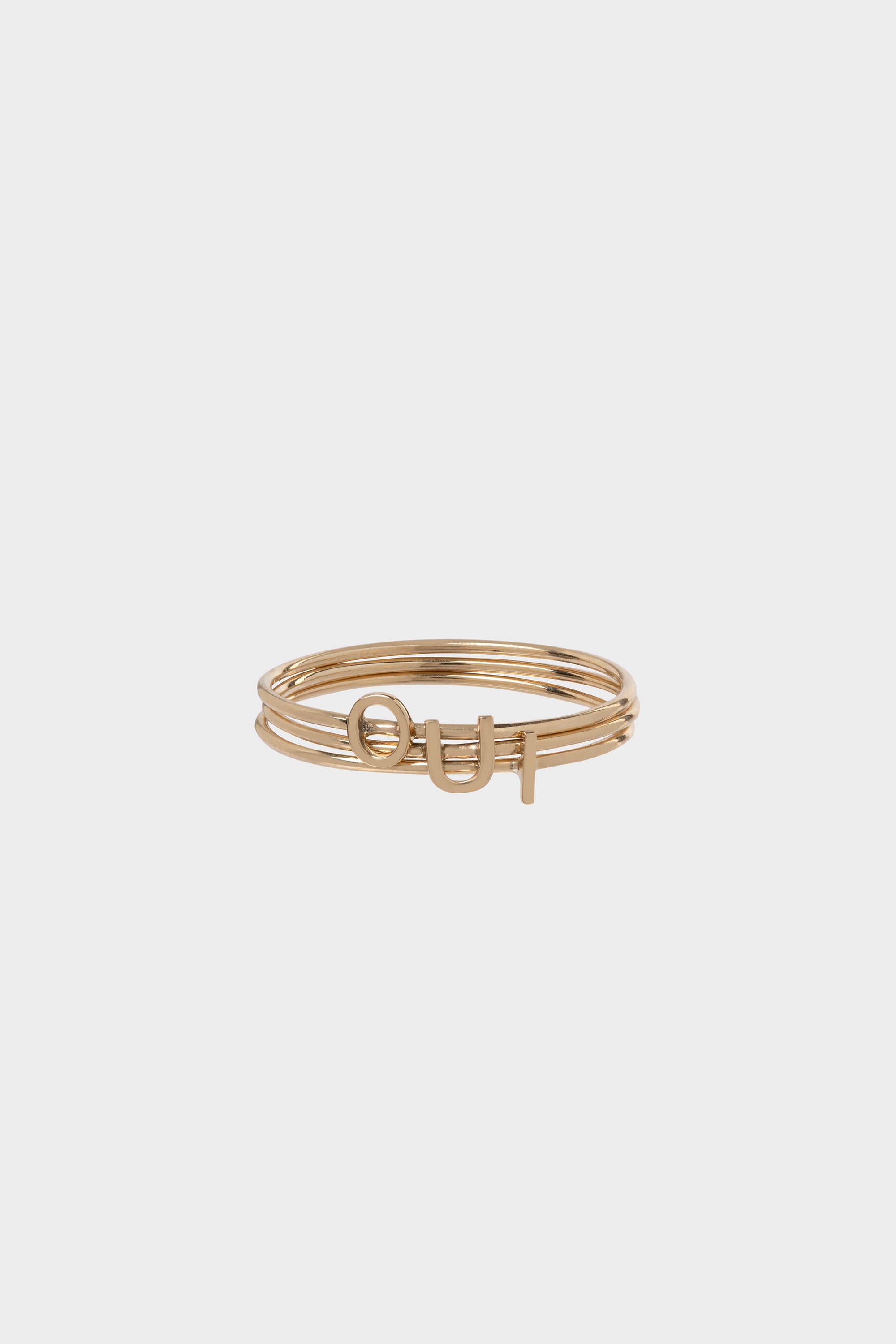 LETTER STACKING RING – AURUM + GREY
