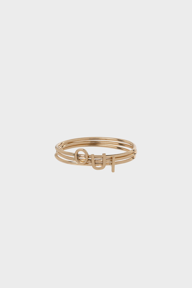 LETTER STACKING RING