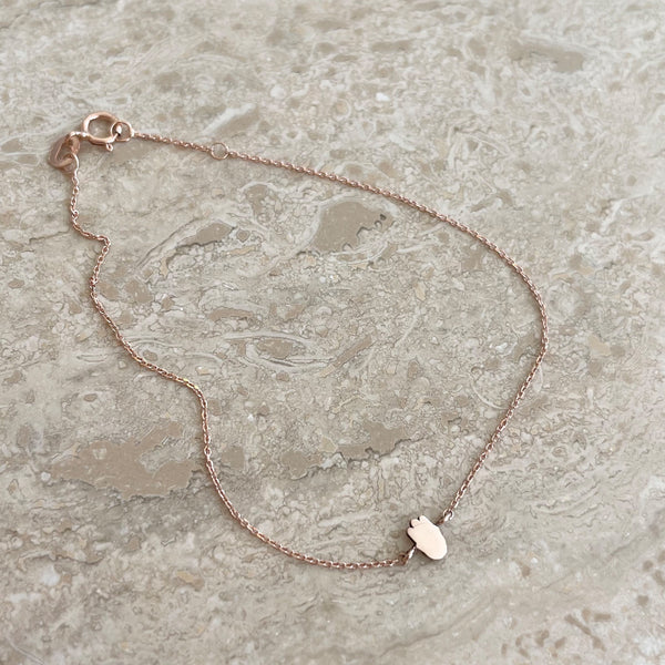 PETITE SKIN HAMSA BRACELET – AURUM GREY