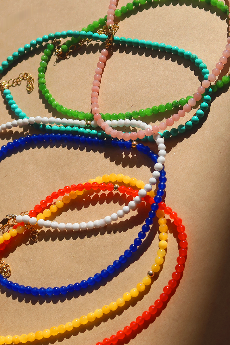 COLOUR HAPPY BEADED NECKLACE