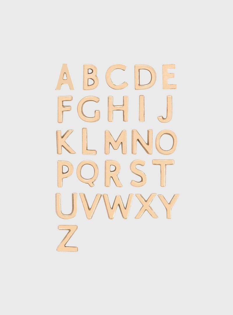 Charmed Letters CHARMED LETTER NECKLACE (AVAILABLE WITH DIAMOND LETTERS) – AURUM + GREY