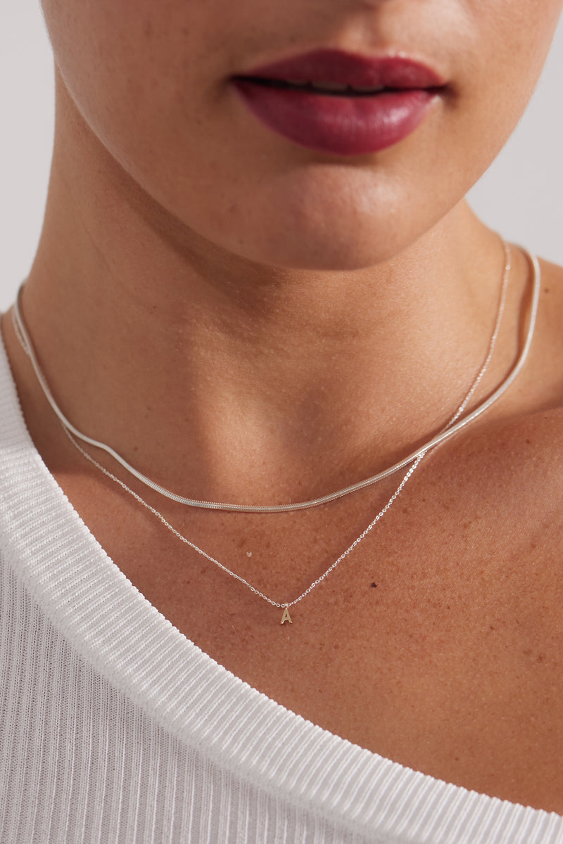 SILVER SNAKE CHAIN – AURUM GREY